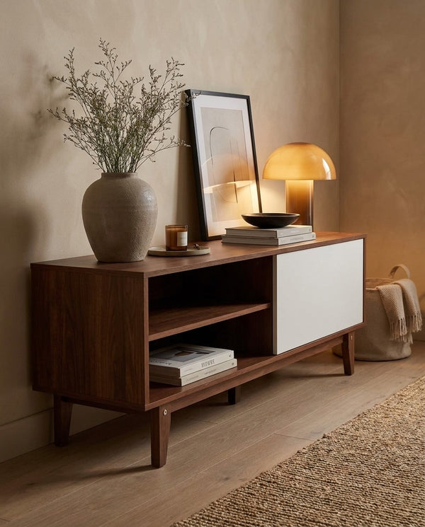 Hora Media Unit styled in a living room