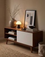 Hora Media Unit styled with a coffee table