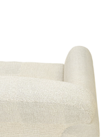 Close-up of the upholstered finish on the Calia Sofa