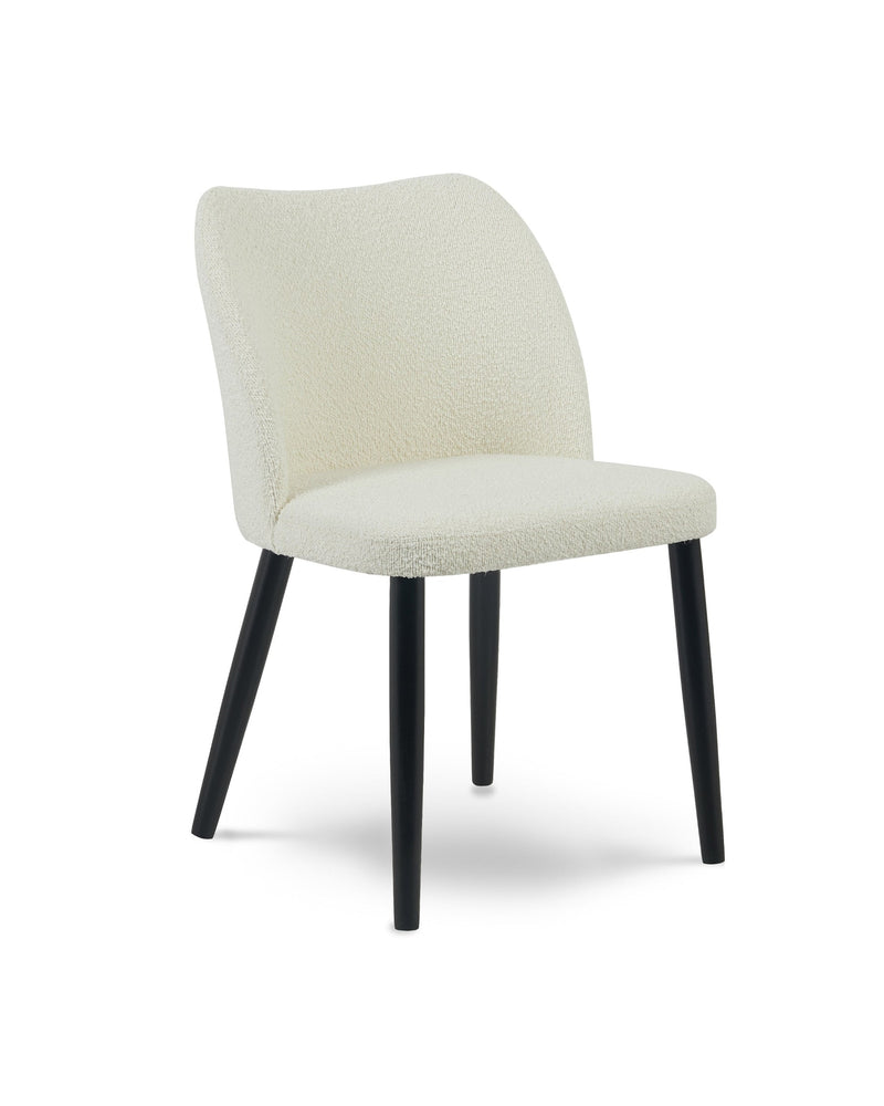 Capri Dining Chair moonlight-boucle angle