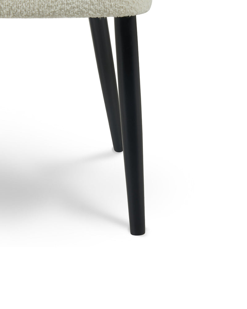 Capri Dining Chair moonlight-boucle closeup