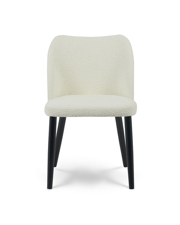Capri Dining Chair moonlight-boucle front