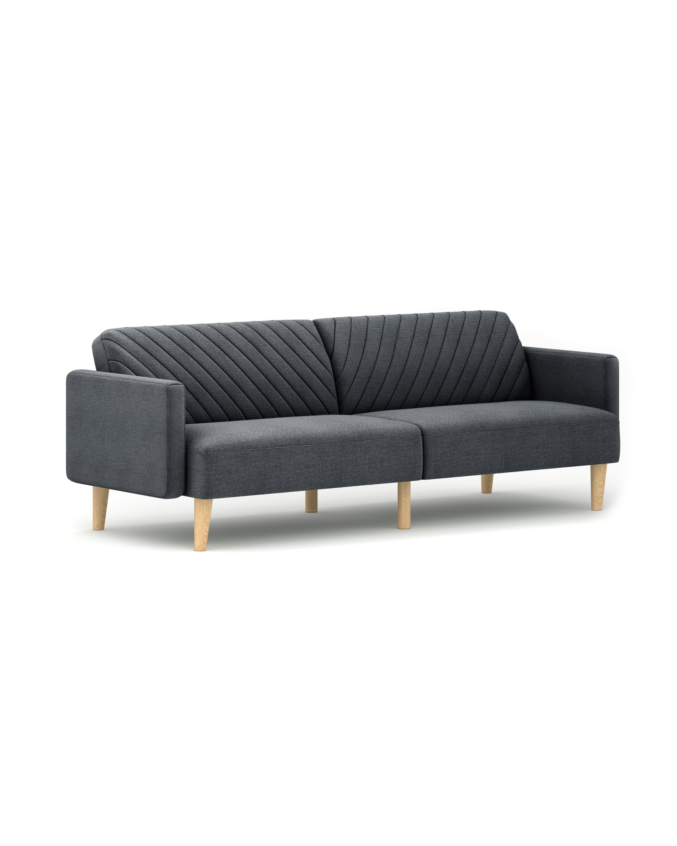 Celeste Sofa Bed dark-grey-linen angle