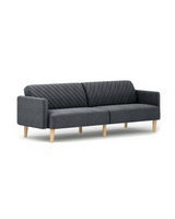 Celeste Sofa Bed dark-grey-linen angle