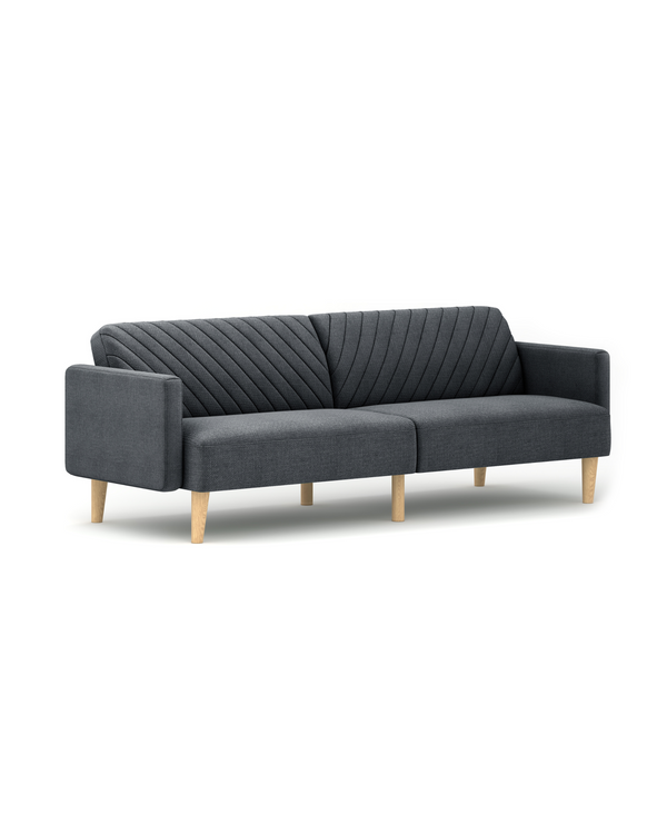 Celeste Sofa Bed dark-grey-linen angle