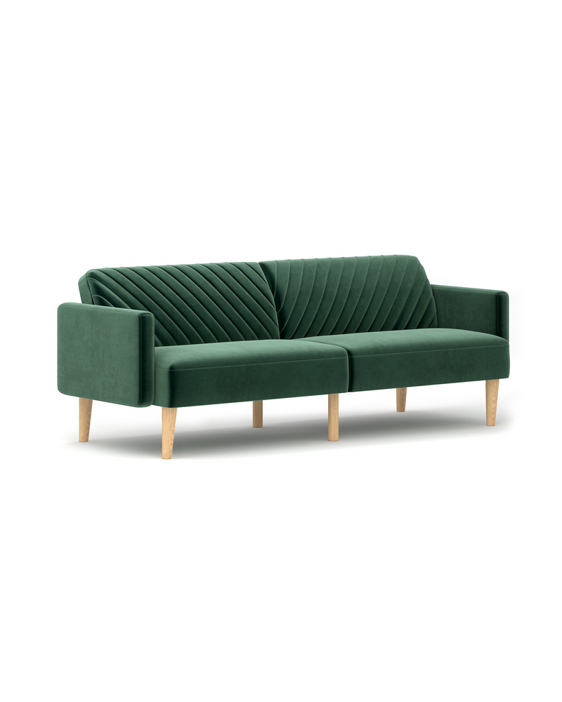Celeste Sofa Bed emerald-velvet angle