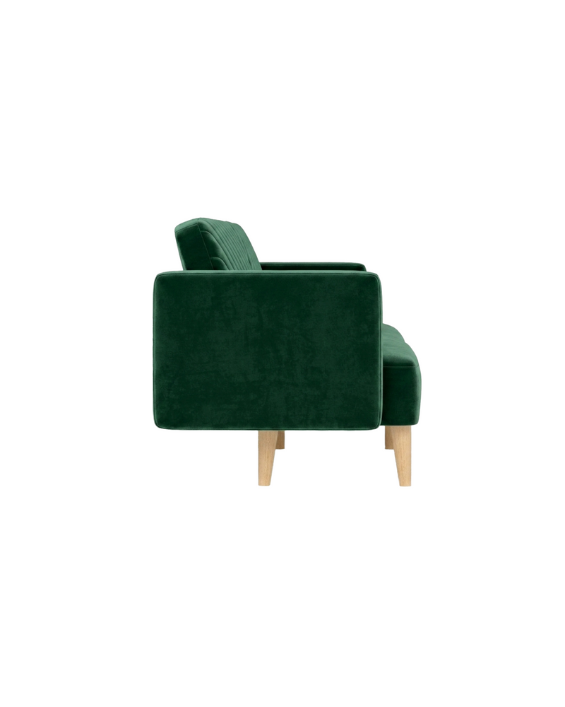 Celeste Sofa Bed emerald-velvet side