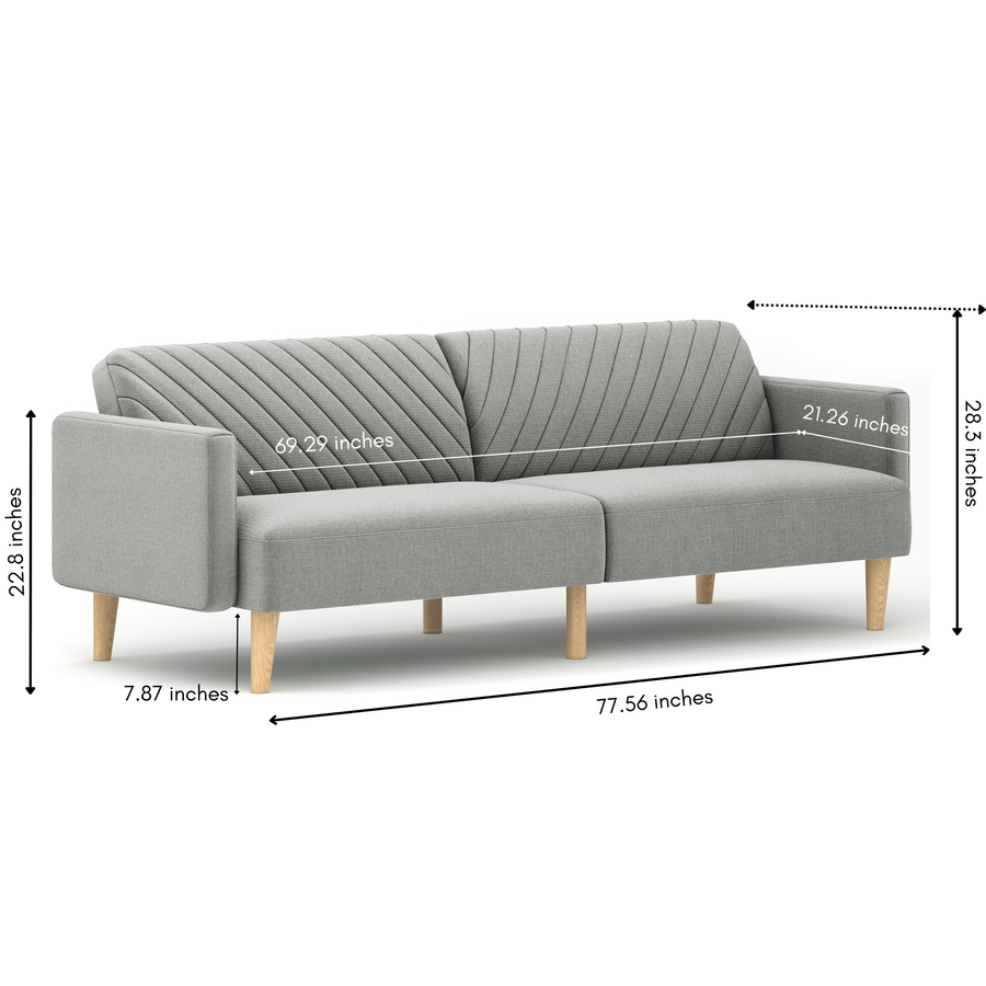 Celeste Light Grey Sofa Bed