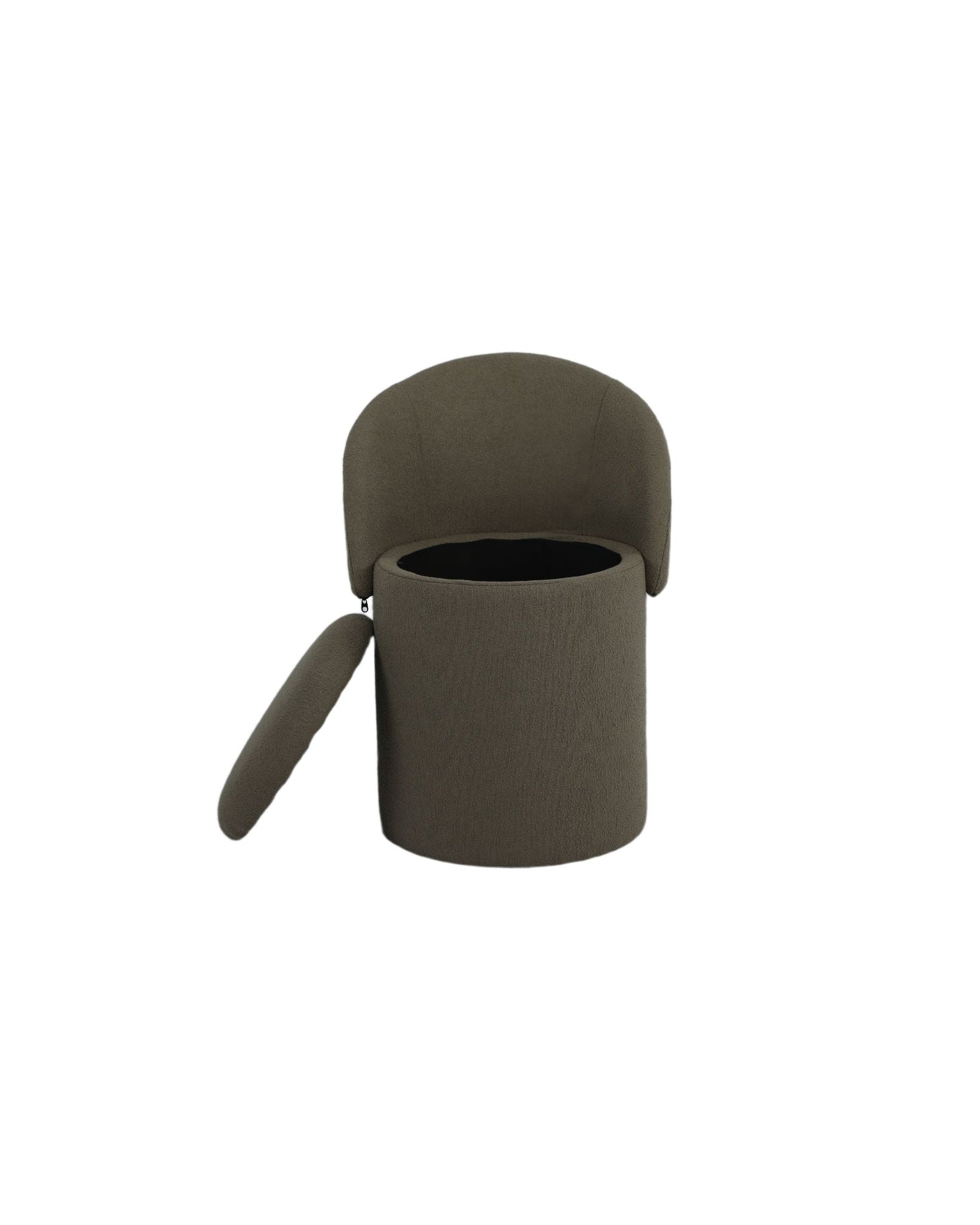 Cloud Ottoman espresso-bean side