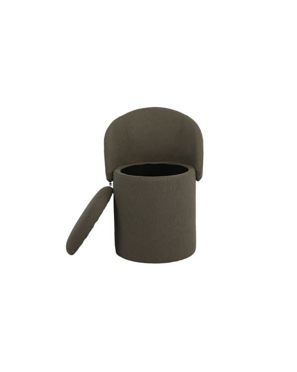 Cloud Ottoman espresso-bean side