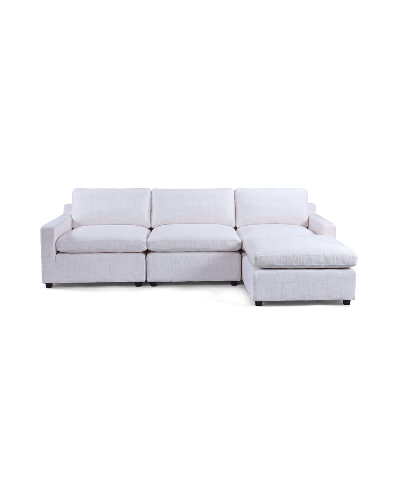 Cocoon Sofa in White, front view