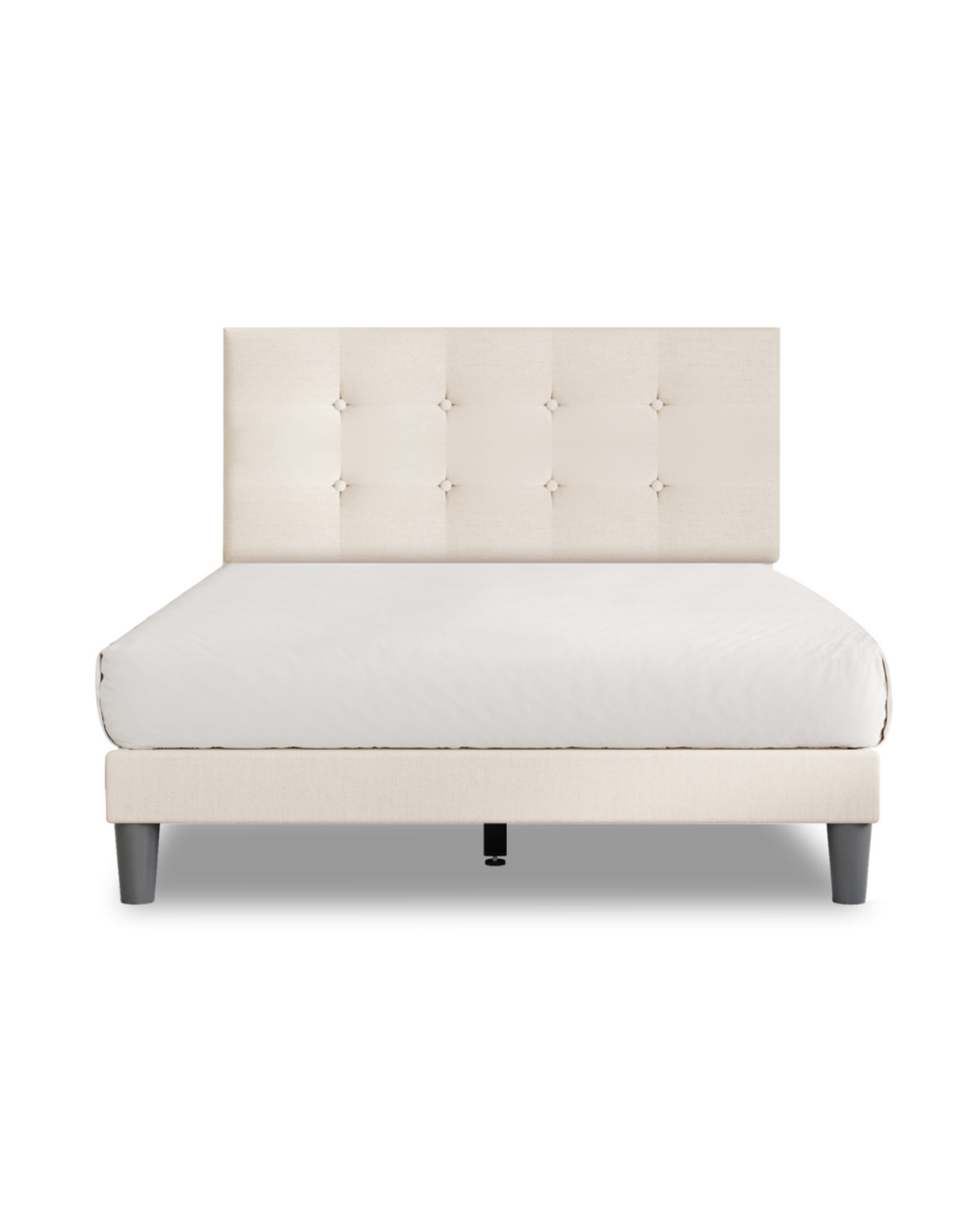 Dora Platform Bed cream angle