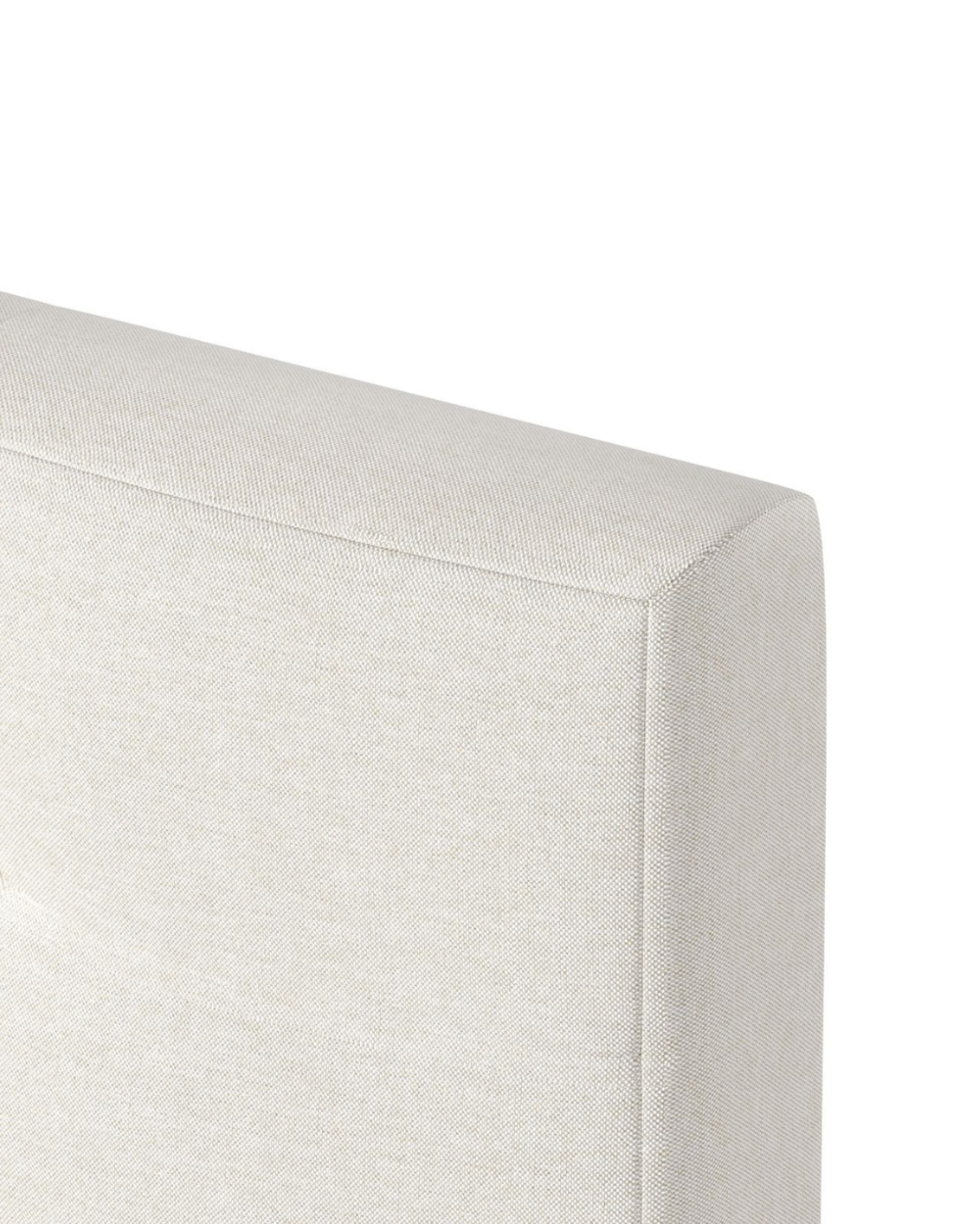 Dora Platform Bed cream headboard