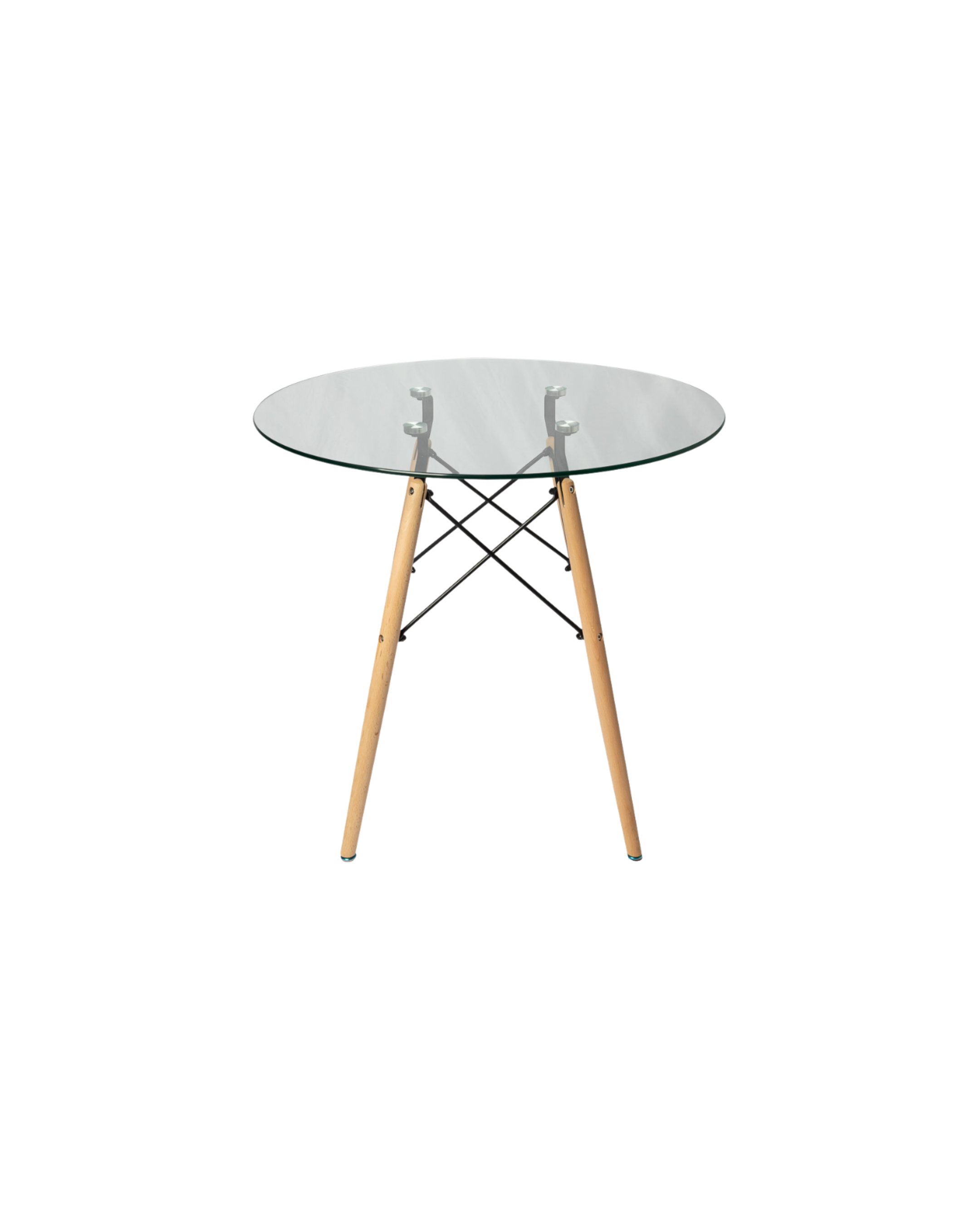 Eiffel Glass Dining Table natural