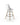 Eiffel White Counter Stool natural angle