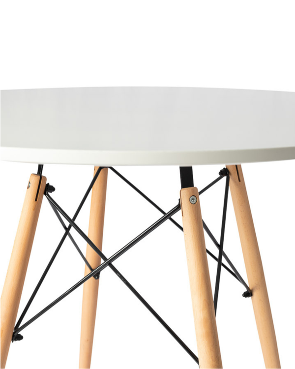Eiffel White Dining Table natural