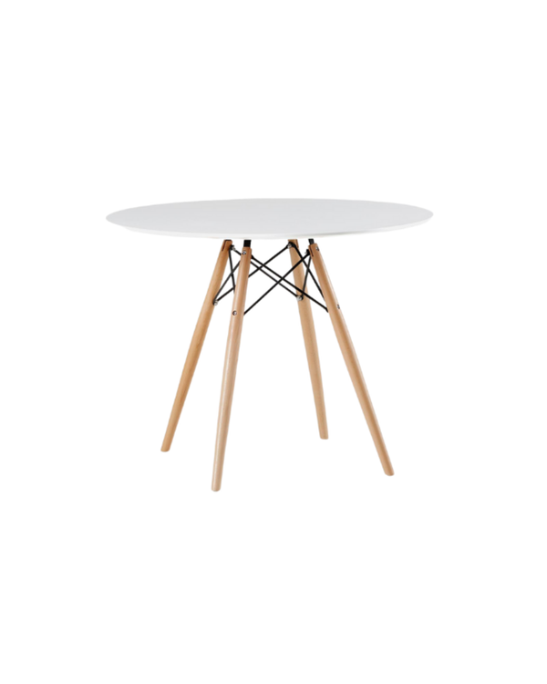 Eiffel White Dining Table natural