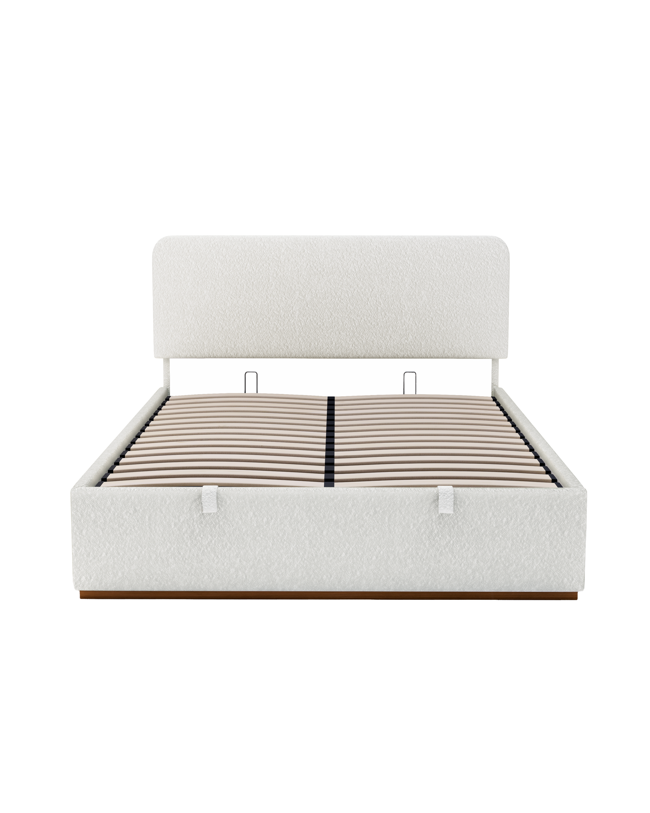 Eira Lift Up Storage Bed cream-marshmallow angle
