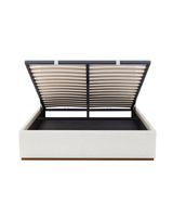 Eira Lift Up Storage Bed cream-marshmallow side