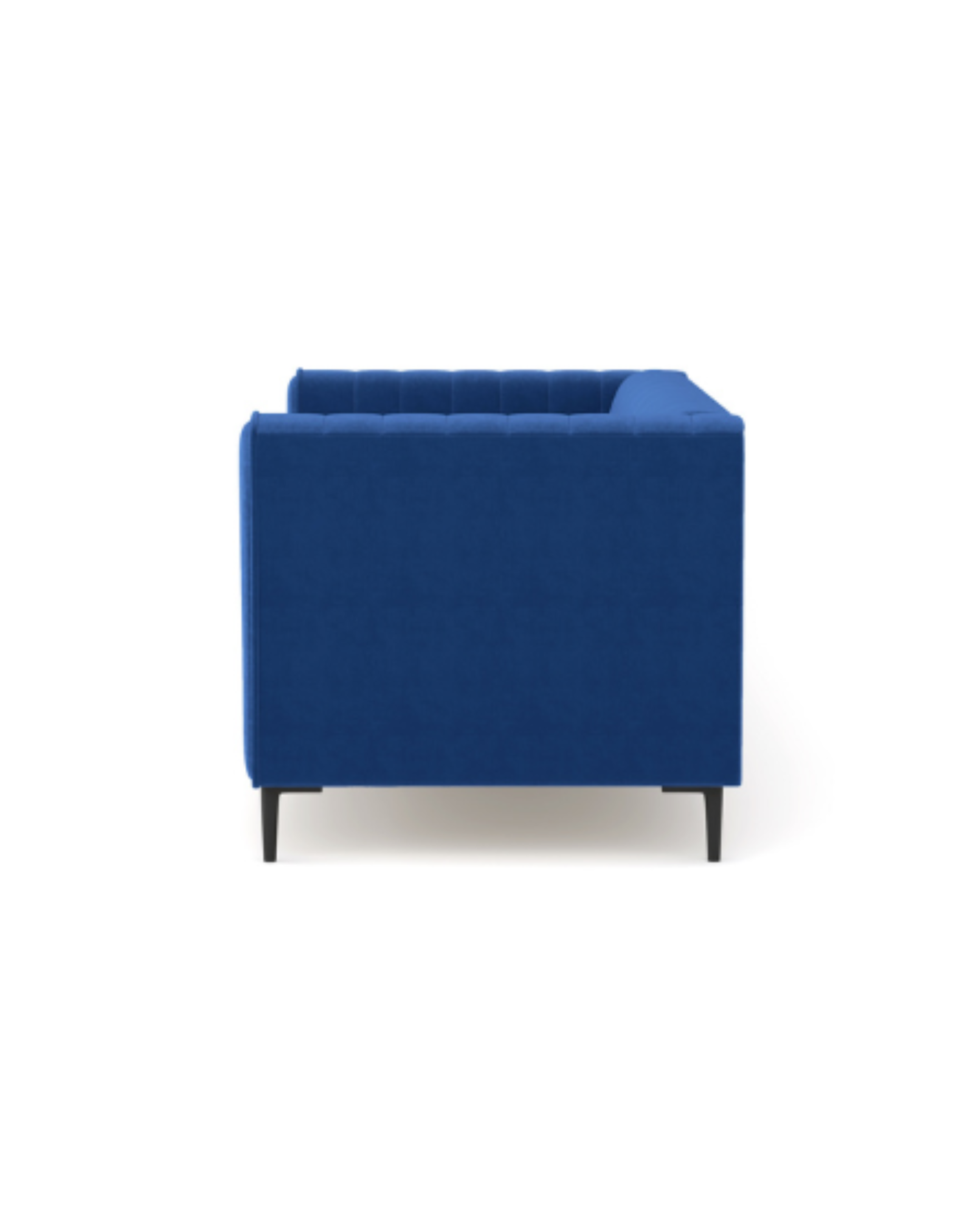 Enigma 3-Seater Sofa blue-velvet side