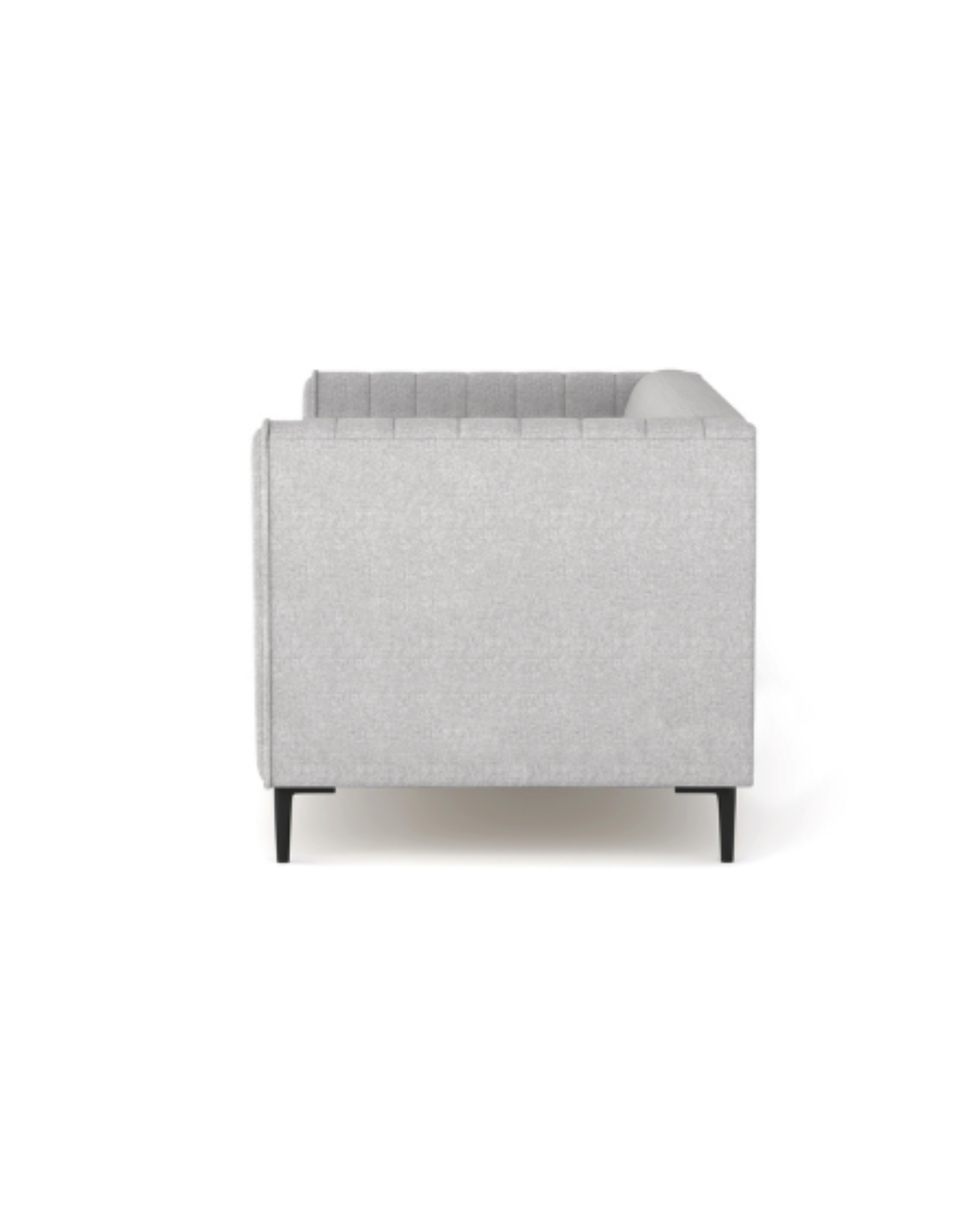 Enigma 3-Seater Sofa grey-linen side