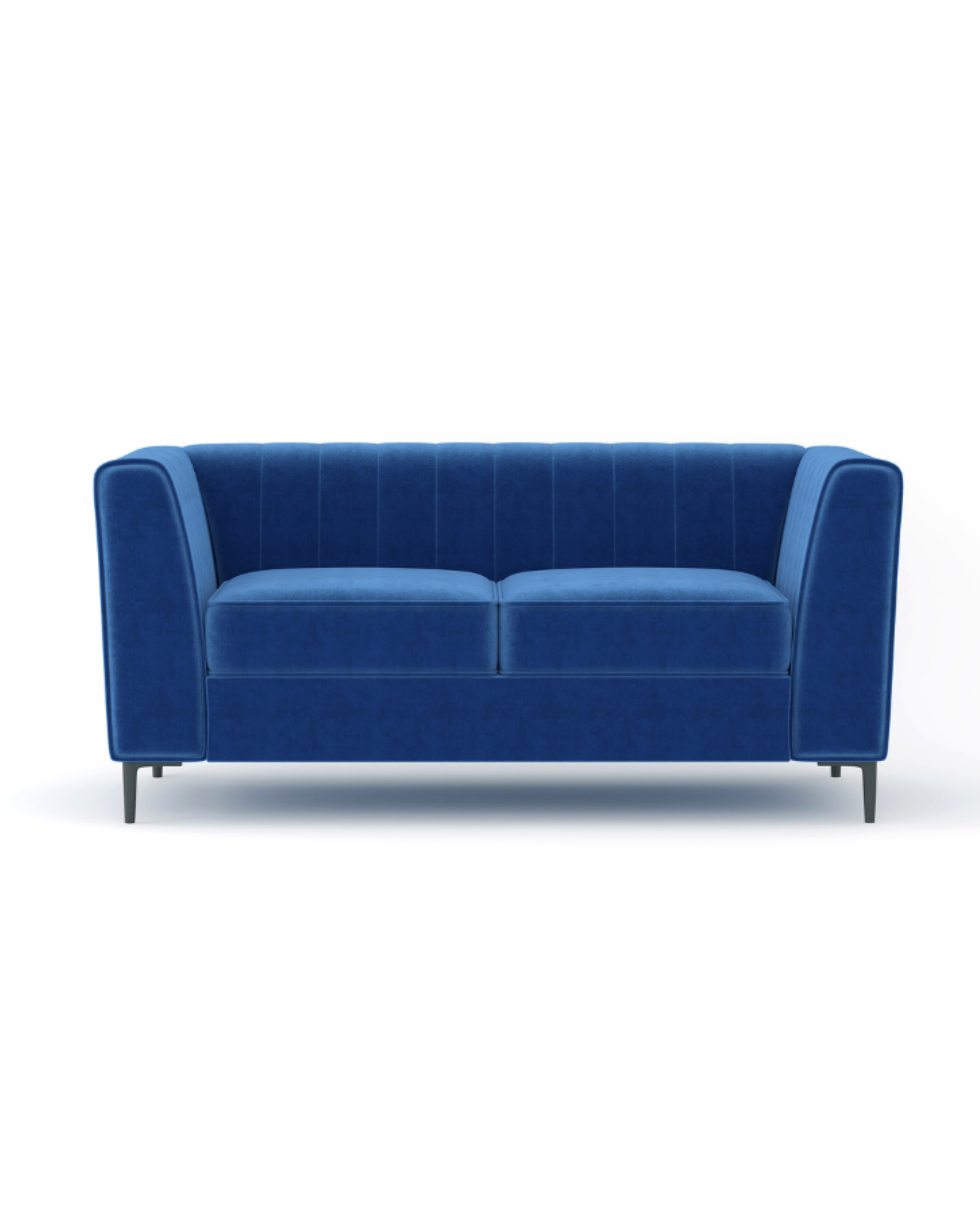 Enigma Loveseat blue-velvet front