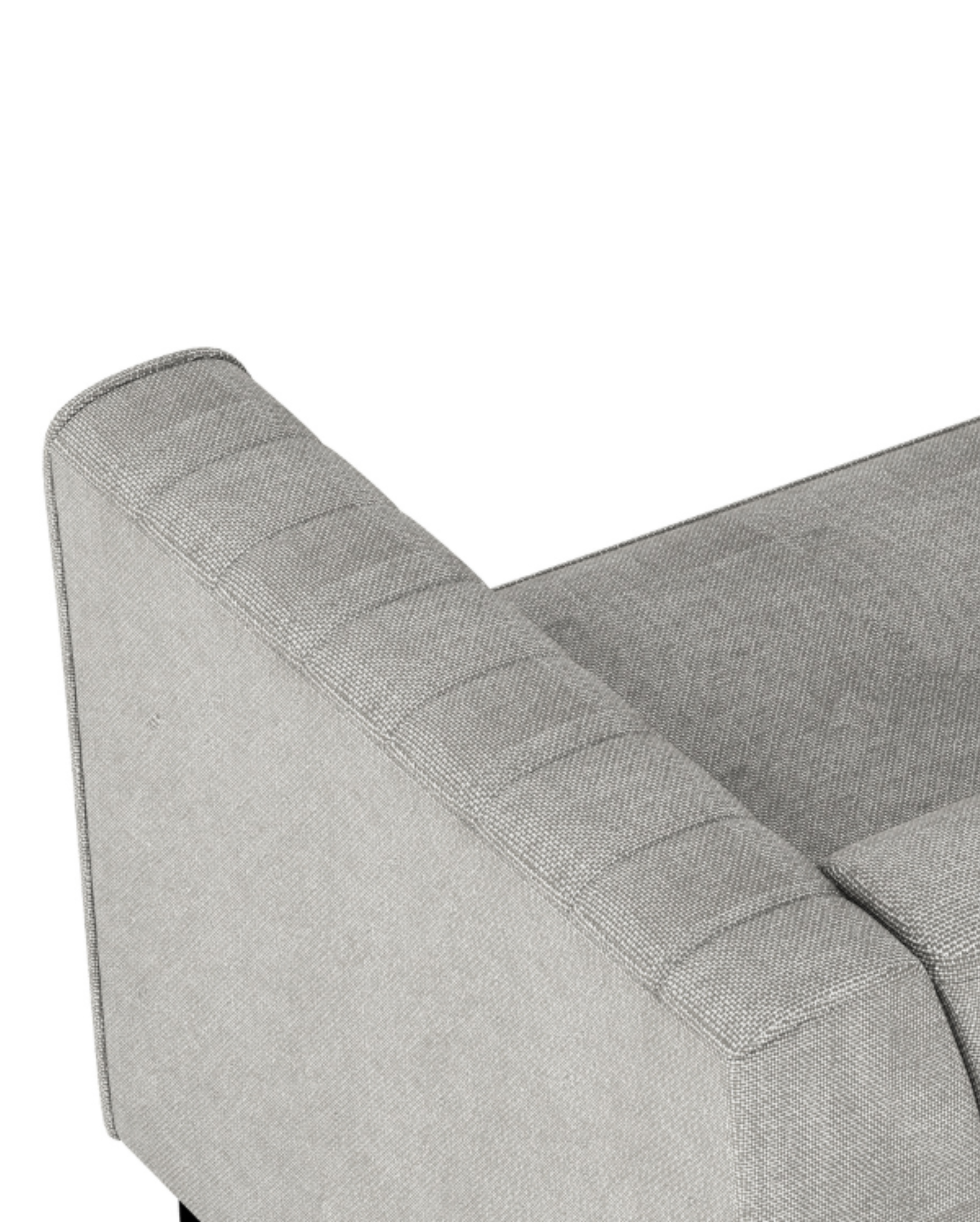 Enigma Loveseat grey-linen closeup