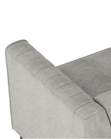 Close-up of the supportive cushions on the Enigma Loveseat in Oyster