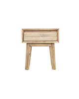 Homestead 1 Drawer Nightstand in Light Driftwood, front view