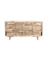 Homestead Bed in Light Driftwood, three-quarter view