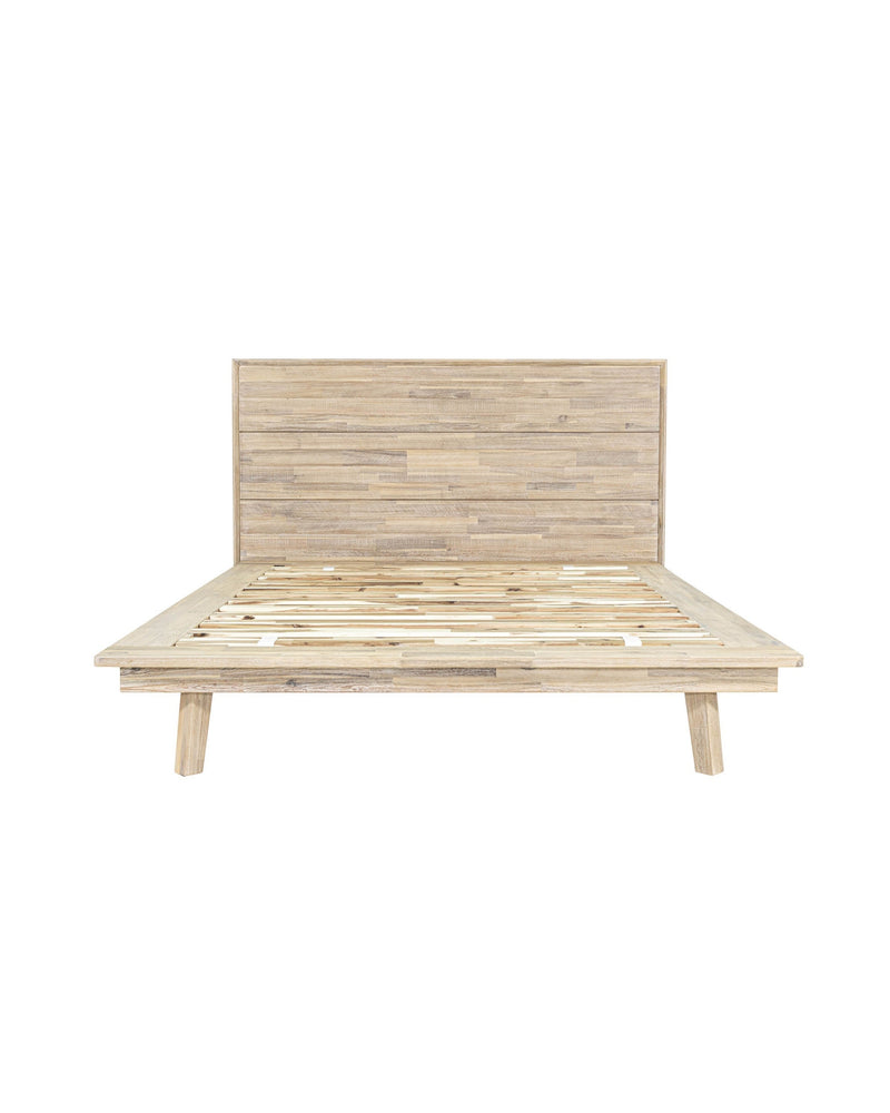 Homestead Bed in Light Driftwood, front view