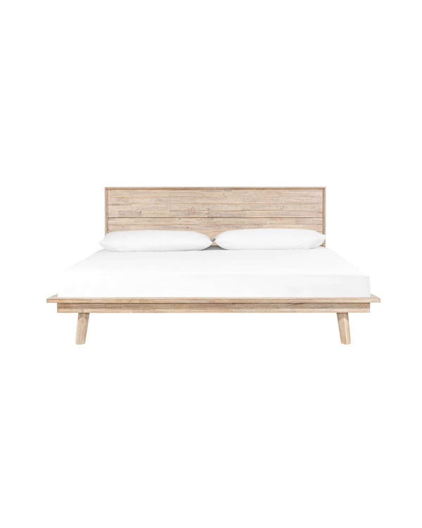 Homestead Bed in Light Driftwood, front view