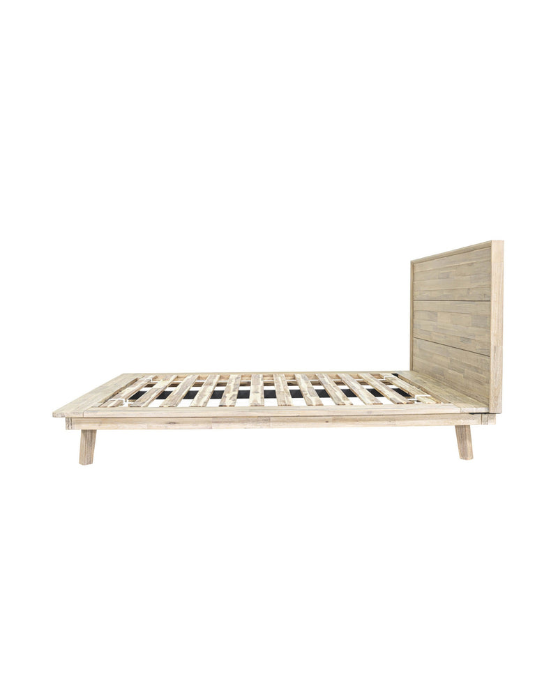 Homestead Bed in Light Driftwood, side view
