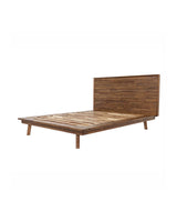 Homestead Bed in Warm Pecan, three-quarter view