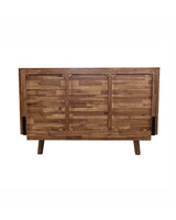 Homestead Bed in Warm Pecan, rear view