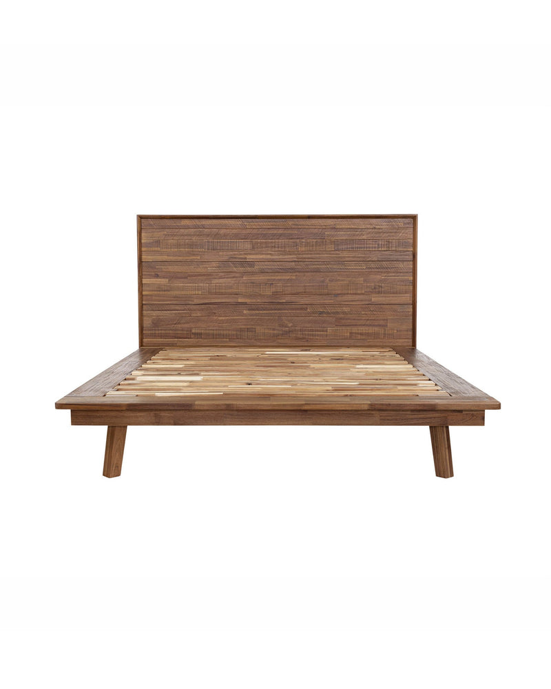 Homestead Bed in Warm Pecan, front view