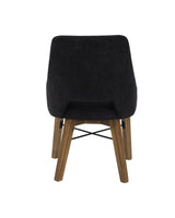 Homestead Chair in Graphite Grey / Warm Pecan, rear view
