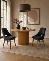 Homestead Chair in Graphite Grey / Warm Pecan, styled in a dining room, view 2