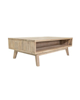 Homestead Coffee Table in Light Driftwood, three-quarter view
