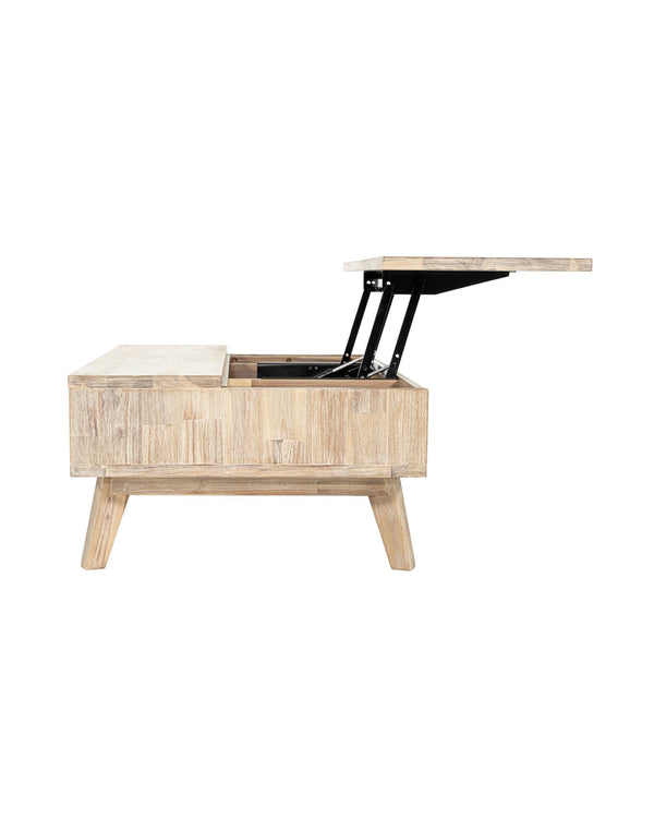 Homestead Coffee Table in Light Driftwood, close-up detail