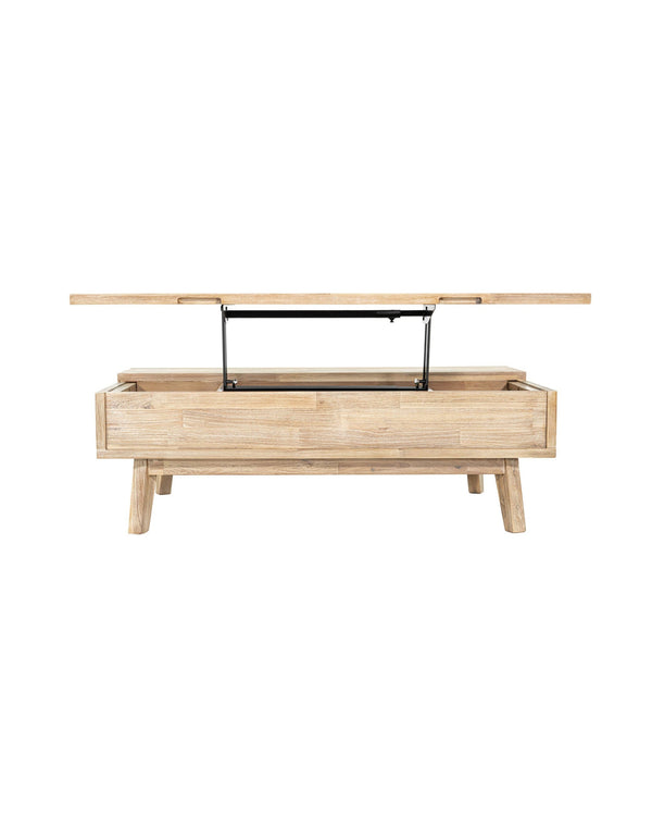 Homestead Coffee Table in Light Driftwood, close-up detail