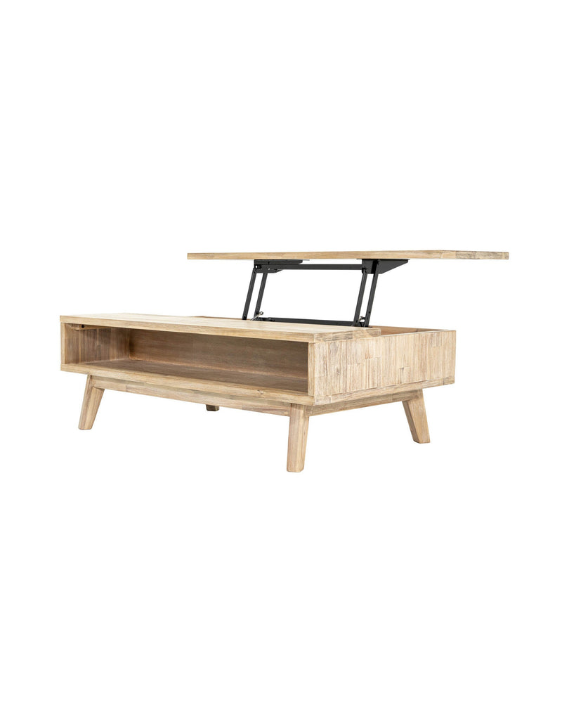 Homestead Coffee Table in Light Driftwood, close-up detail