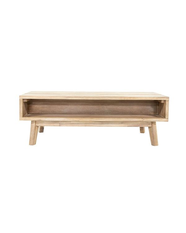 Homestead Coffee Table in Light Driftwood, front view