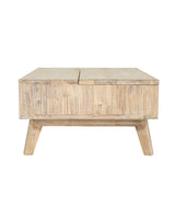 Homestead Coffee Table in Light Driftwood, side view
