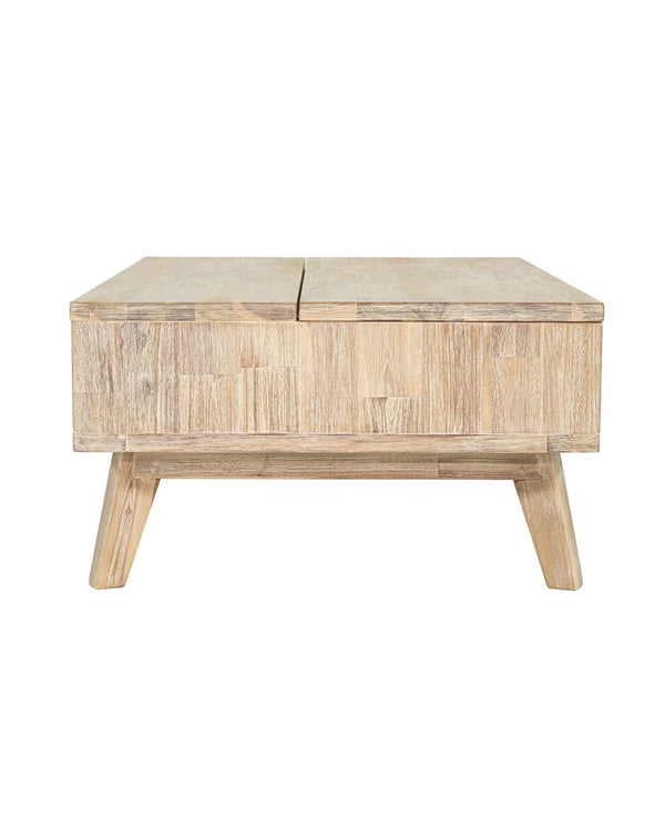 Homestead Coffee Table in Light Driftwood, side view