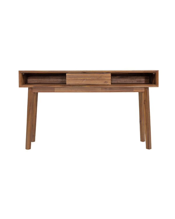 Homestead Console in Warm Pecan, front view