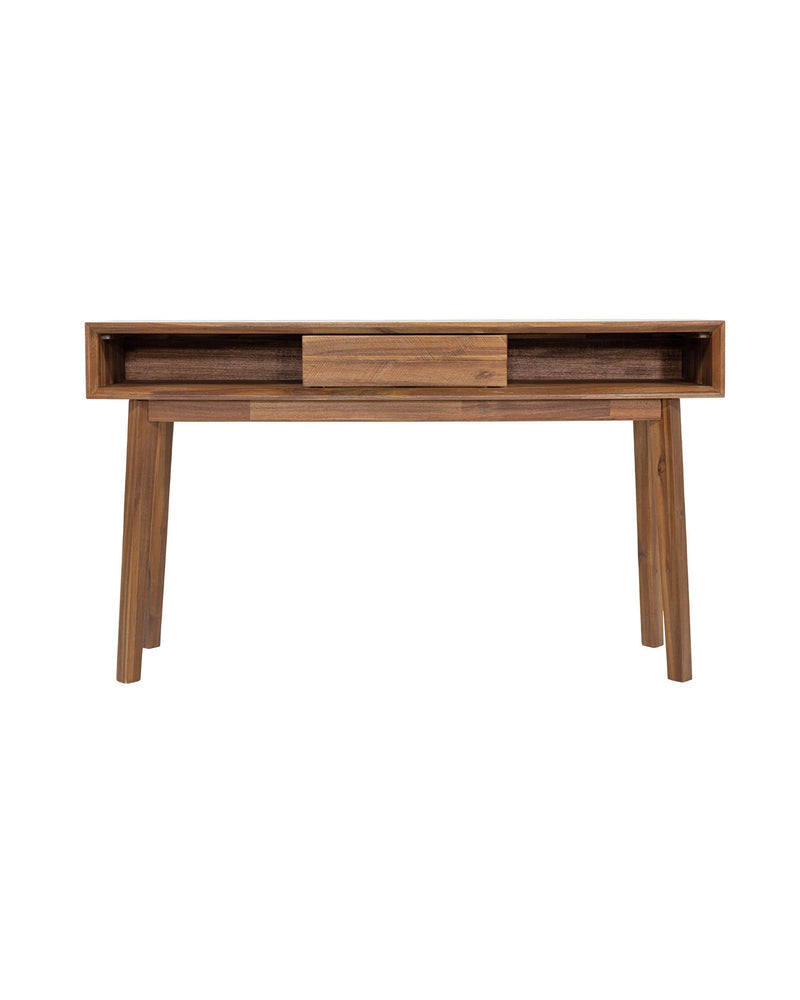 Homestead Console in Warm Pecan, front view