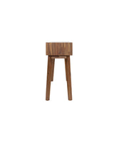 Homestead Console in Warm Pecan, side view