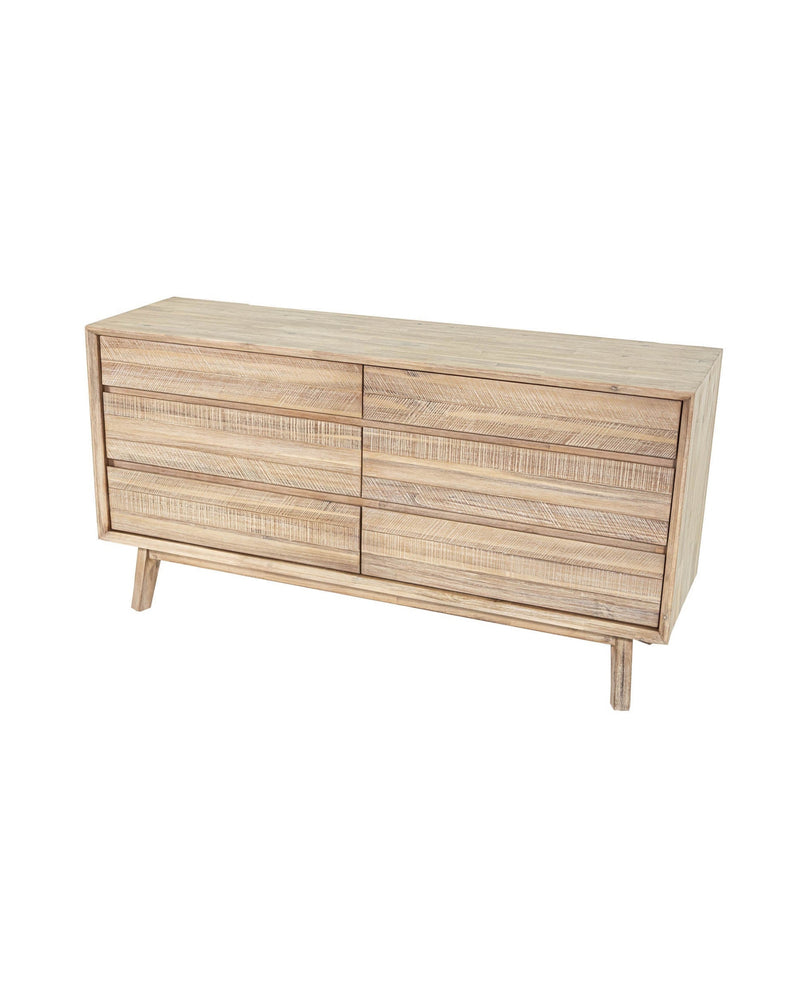 Homestead Dresser in Light Driftwood, three-quarter view