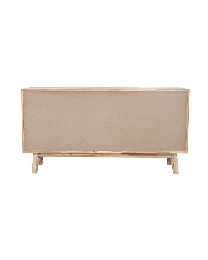 Homestead Dresser in Light Driftwood, rear view